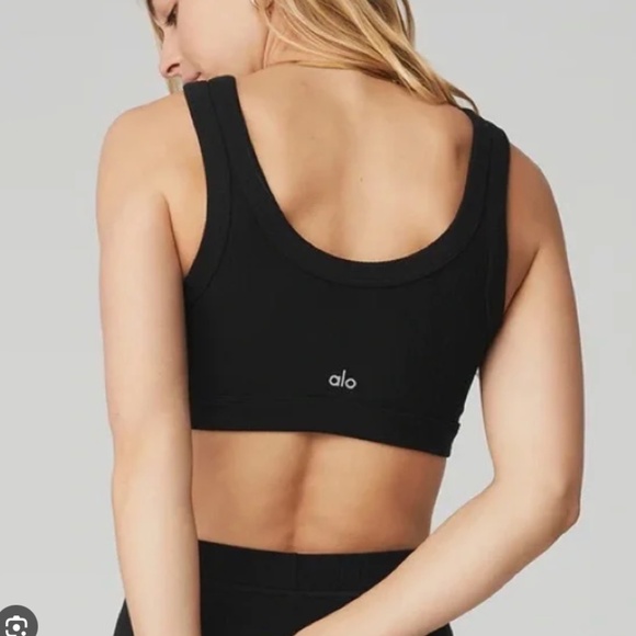 Alo Yoga Wellness Bra Black Size S Small In Good Used Condition - Picture 4 of 6